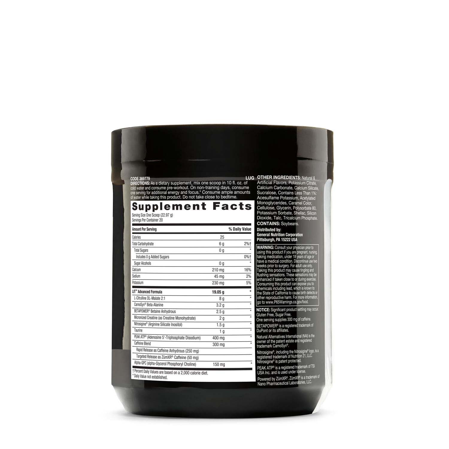 369779 Beyond Raw® Get ultraintense power*, pumps* and